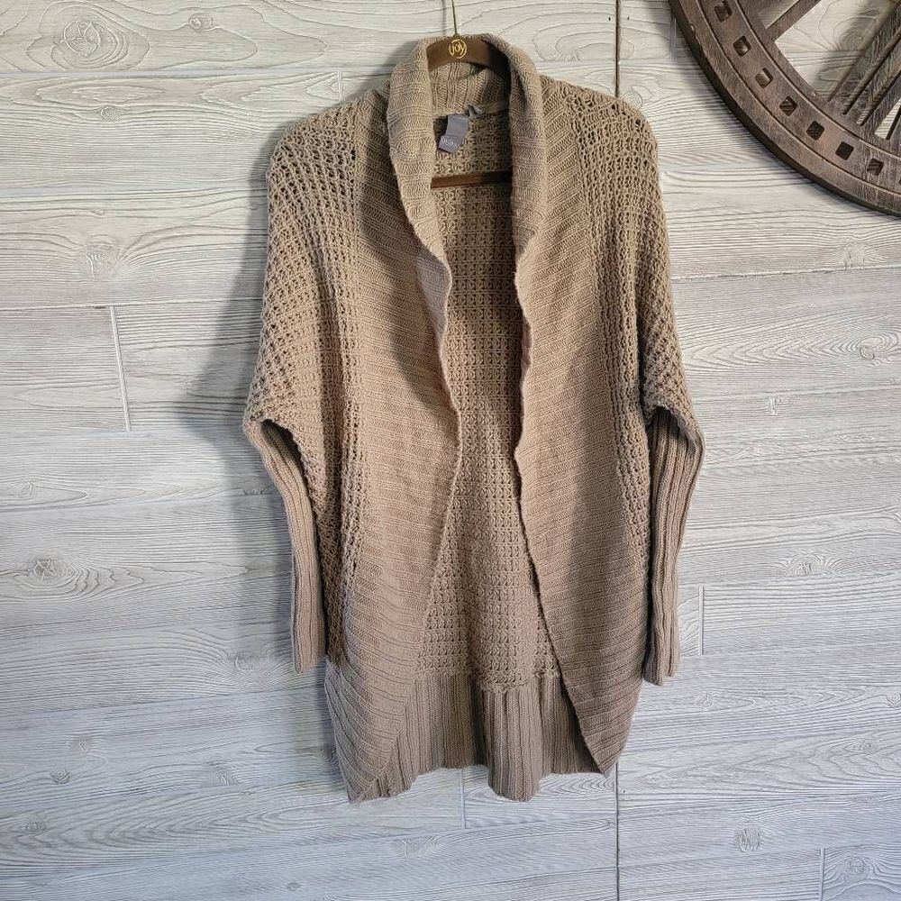 Quinn Knit Cardigan Sweater Womens SZ S Beige